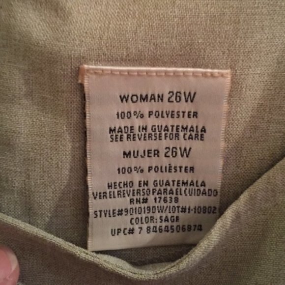 Kathie Lee, Dress with Jacket, sage, 26W - Picture 6 of 10